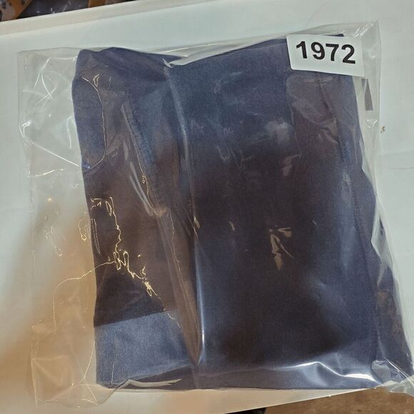 Reebok Legging Women 1X Blue Fleece Cotton Activewear High Waist Skinny Leg Logo - Picture 9 of 9